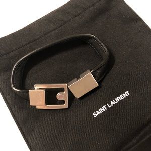 Saint Laurent Leather Bracelt